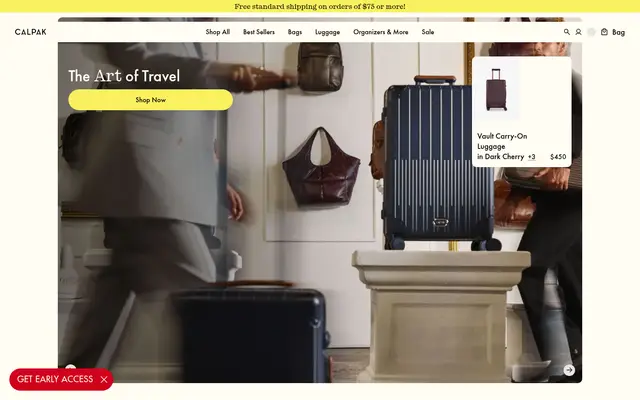 CALPAK Outdoor Shopify homepage screenshot