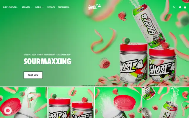 GHOST Wellness Shopify homepage screenshot