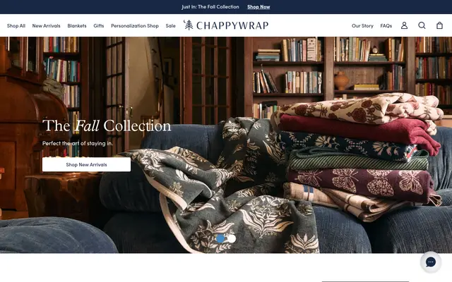 ChappyWrap Home Shopify homepage screenshot