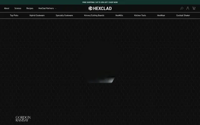 HexClad Home Shopify homepage screenshot