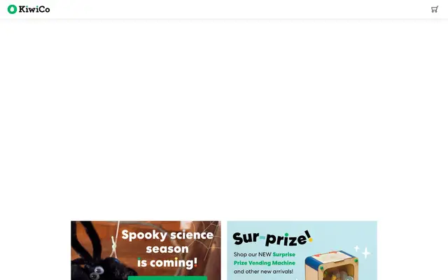 KiwiCo Kids Shopify homepage screenshot