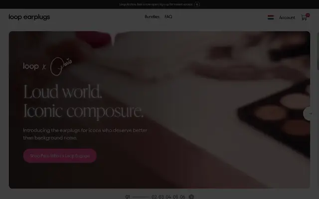 Loop Electronics Shopify homepage screenshot