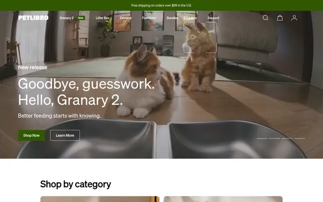 PETLIBRO Pets Shopify homepage screenshot