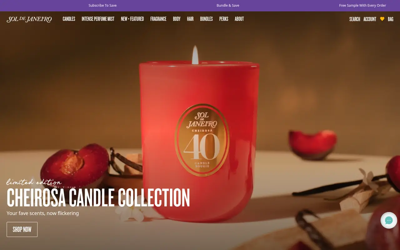 Sol de Janeiro Beauty Shopify homepage screenshot