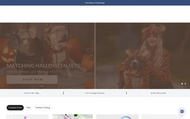 SparkPaws Pets Shopify homepage screenshot