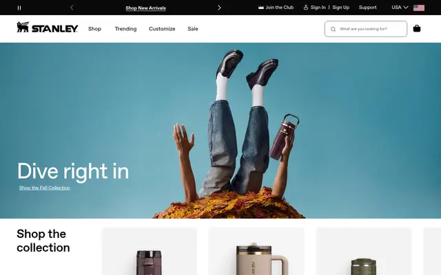 Stanley 1913 Home Shopify homepage screenshot